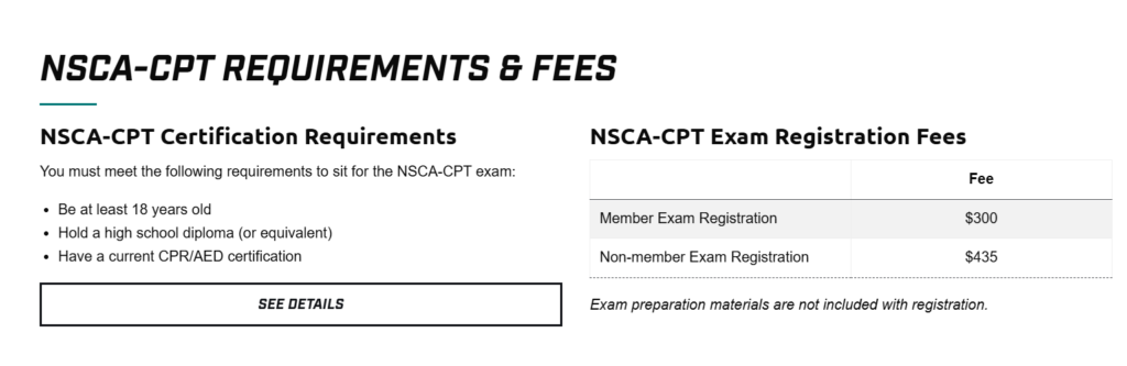 cpt exam fees
