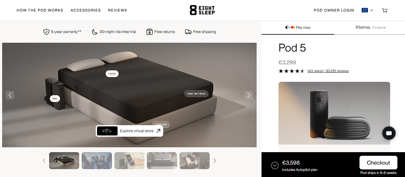 Eight Sleep Pod 5: The Winner for Advanced Tech
