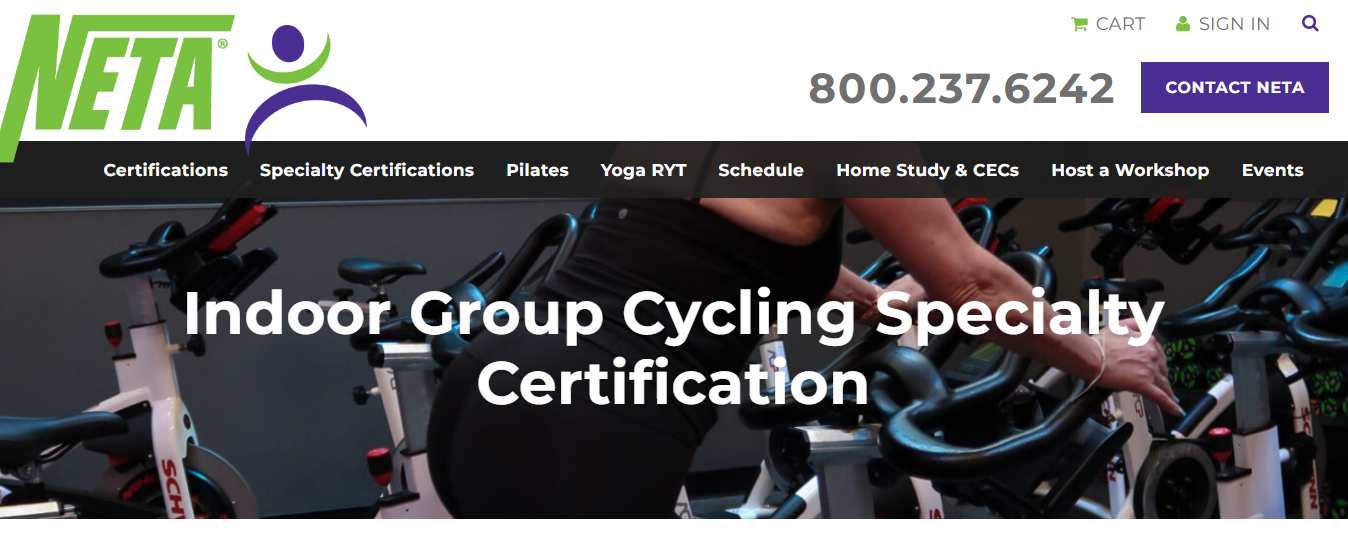 NETA Indoor Group Cycling Certification